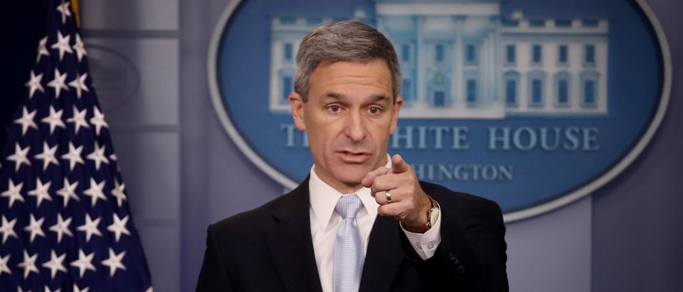 Citizenship And Immigration Acting Director Ken Cuccinelli Holds Press Briefing