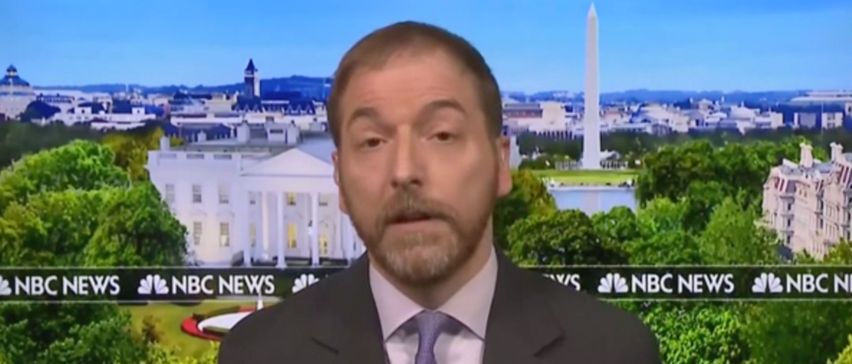 Chuck Todd apologized for airing a deceptively edited clip of Bill Barr. (Screenshot NBC News, MTP Daily)