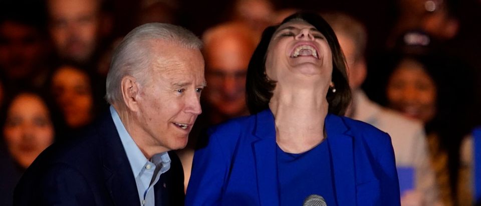 Former Democratic 2020 U.S. presidential candidate Klobuchar endorses former U.S. Vice President Biden's campaign for U.S. president during a campaign event in Dallas,