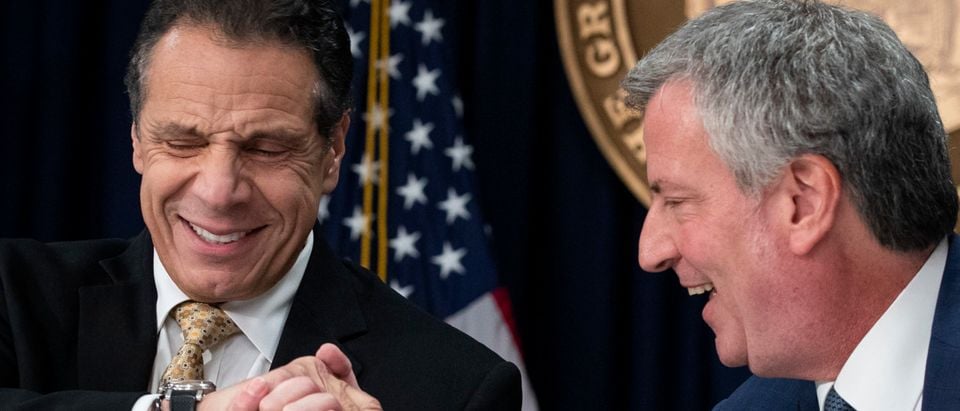 NYC Mayor De Blasio And Governor Cuomo Discuss Amazon 2nd Headquarters Decision