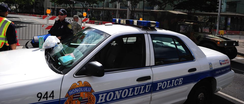 Honolulu police guard road closures arou