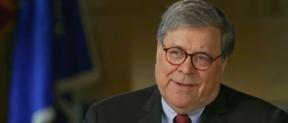 William Barr appears on "Face the Nation." Screenshot/CBS