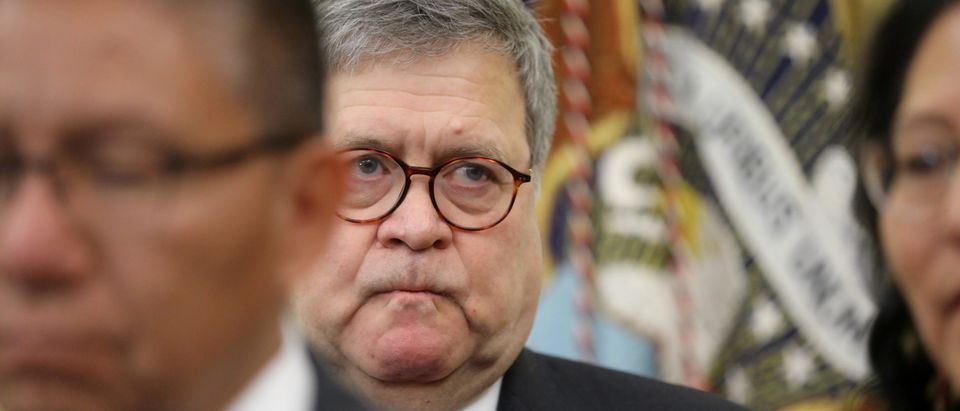U.S. Attorney General Barr attends executive order signing on missing and murdered Native Americans at the White House in Washington