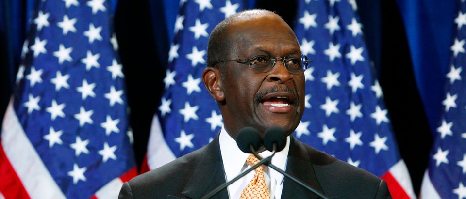 Herman Cain Holds News Conference In Scottsdale