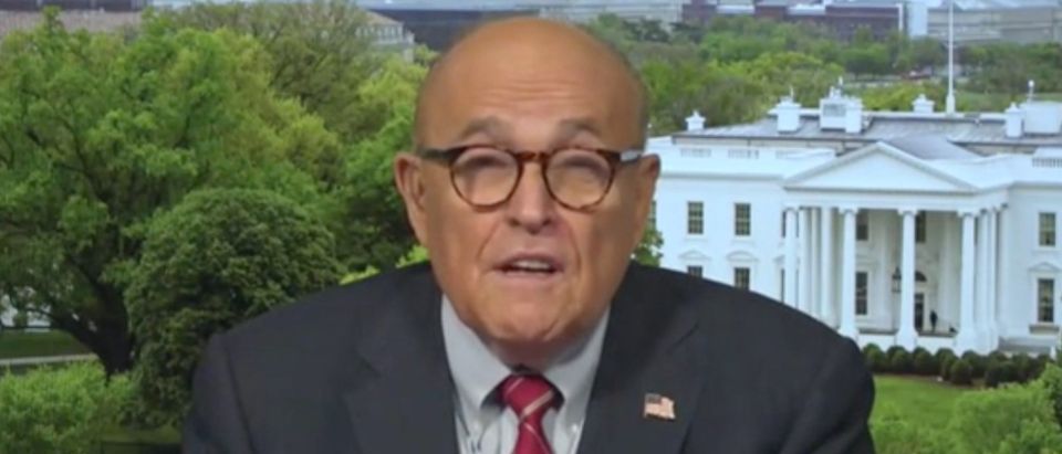 Rudy Giuliani appears on "Fox and Friends." Screenshot/Fox News