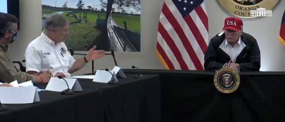 President Trump visits Texas. (Screenshot/YouTube/White House)