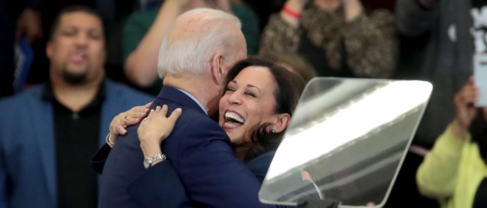 Sens. Kamala Harris And Cory Booker Join Candidate Joe Biden At Michigan Campaign Rally On Eve Of Primary