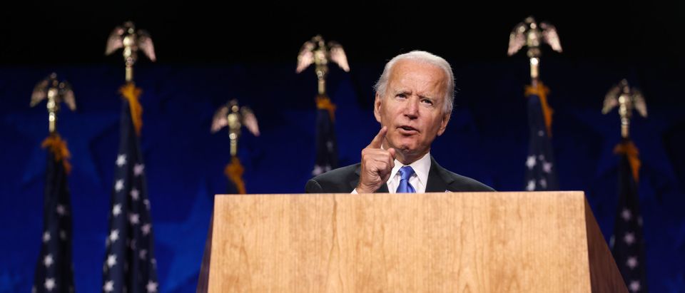 Joe Biden Accepts Party's Nomination For President In Delaware During Virtual DNC