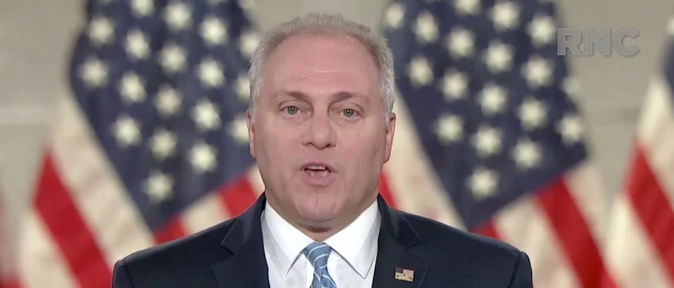 Steve Scalise deleted a tweet after it was labeled "manipulated media" by Twitter. (Photo Courtesy of the Committee on Arrangements for the 2020 Republican National Committee via Getty Images)