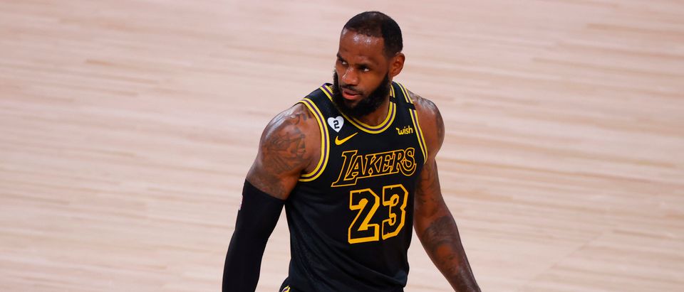 LeBron James In Game 4 of Los Angeles Lakers v Portland Trail Blazers