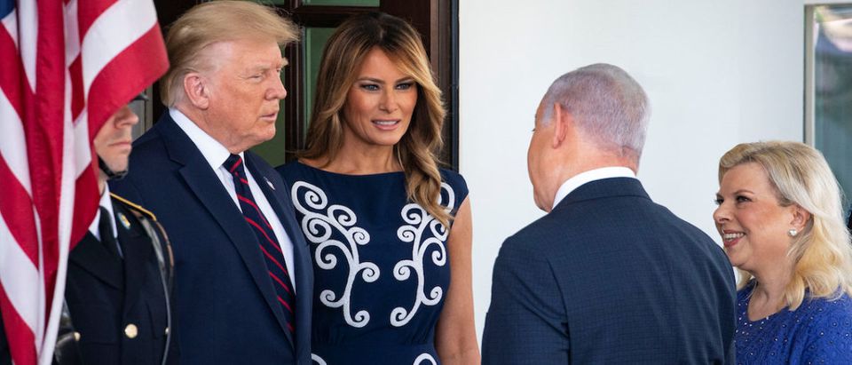 U.S. President Trump welcomes Israeli PM Netanyahu at the White House