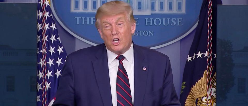 President Trump. (Screenshot/YouTube/White House)