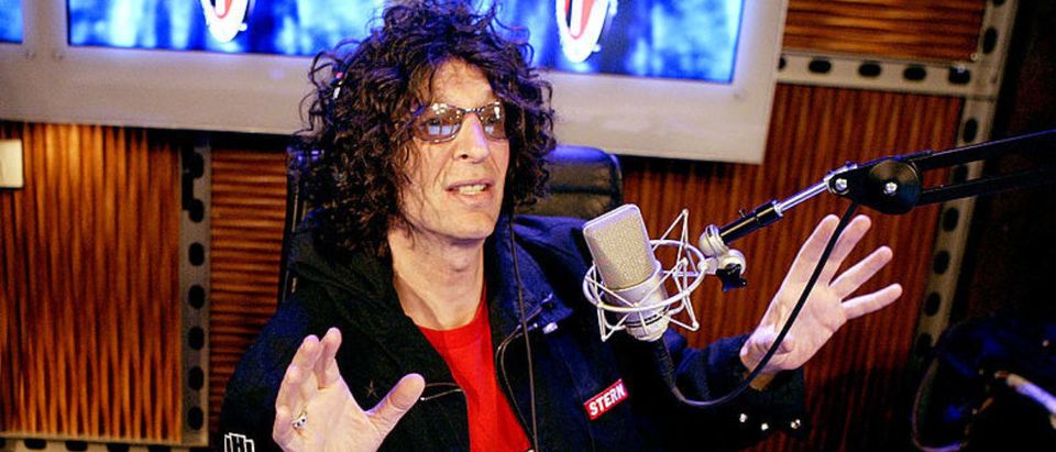 NEW YORK - JANUARY 9: Radio talk show host Howard Stern debuts his show on Sirius Satellite Radio January 09, 2006 at the network's studios at Rockefeller Center in New York City. (Photo by Getty Images)