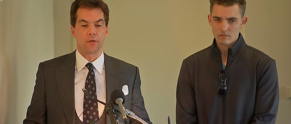 Jacob Wohl and Jack Burkman at a press conference. (YouTube/Screenshot)