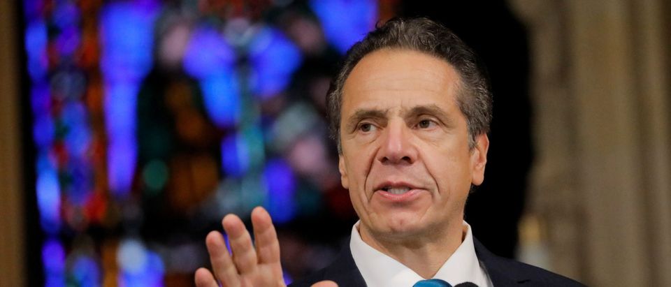 New York Governor Andrew Cuomo delivers remarks on the coronavirus disease