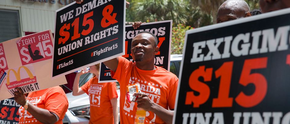 McDonald's Workers Strike For Higher Wages In Fort Lauderdale