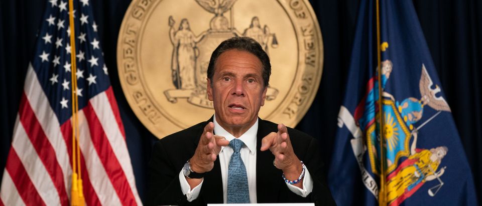 New York Governor Cuomo Holds Briefing In New York
