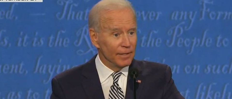 Joe Biden promised not to declare victory until election is certified (Fox News screengrab)