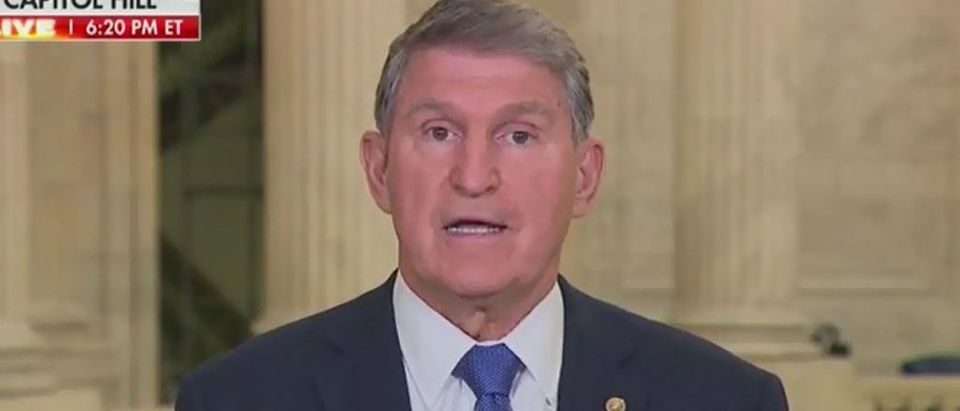 Joe Manchin says he won't vote for court packing or to end filibuster (Fox News screengrab)
