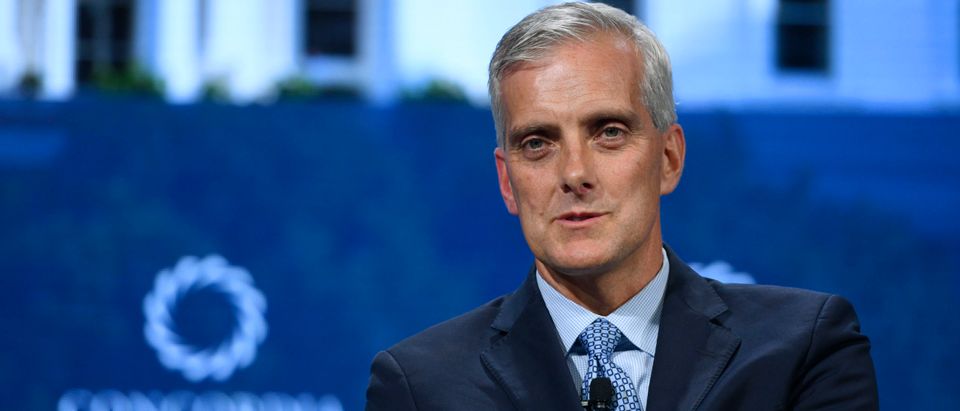 NEW YORK, NY - SEPTEMBER 24: Senior Principal of the Markle Foundation Denis McDonough speaks onstage during the 2018 Concordia Annual Summit - Day 1 at Grand Hyatt New York on September 24, 2018 in New York City. (Photo by Riccardo Savi/Getty Images for Concordia Summit)