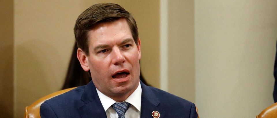 Rep. Eric Swalwell, D-Calf., votes to approve the second article of impeachment as the House Judiciary Committee holds a public hearing to vote on the two articles of impeachment against U.S. President Donald Trump in the Longworth House Office Building on Capitol Hill December 13, 2019 in Washington, DC. (Patrick Semansky-Pool/Getty Images)