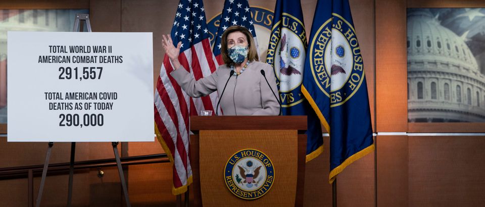 Pelosi at her weekly press conference