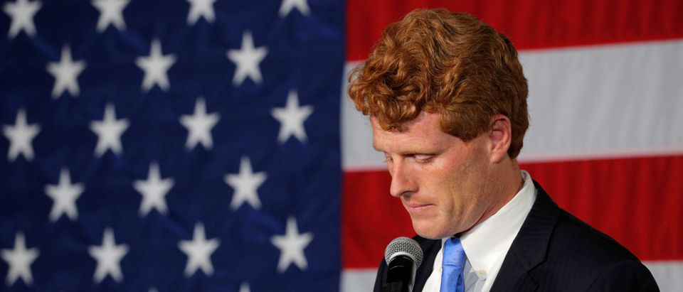U.S. Representative Joe Kennedy III holds a primary election rally in Watertown