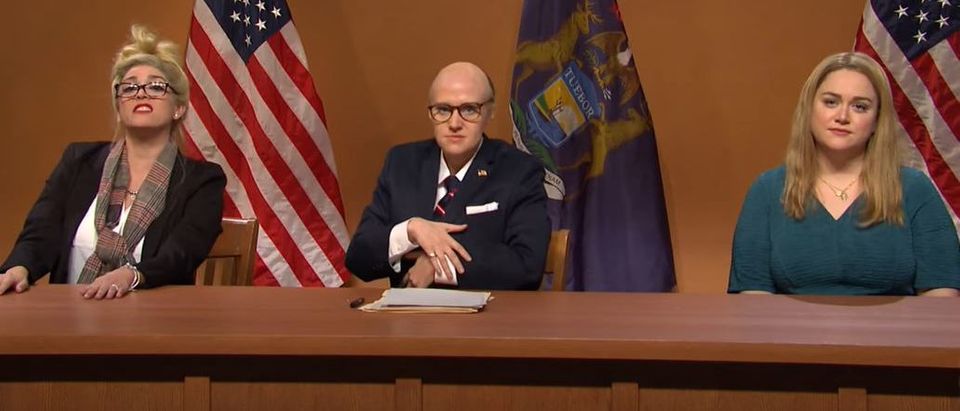 Saturday Night Live pans Michigan hearing (YouTube screengrab)