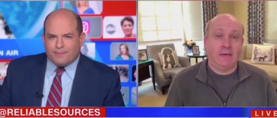 Brian Stelter speaks with attorney Marc Elias on "Reliable Sources." Screenshot/CNN