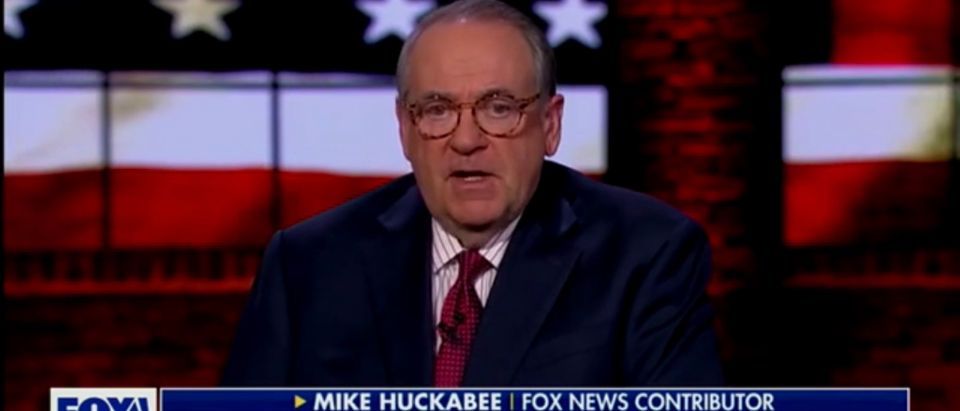 Former Gov. Mike Huckabee (R-AR) talks to the Fox Business Network about the impeachment of President Donald Trump, Jan. 16, 2020. Fox Business Network screenshot