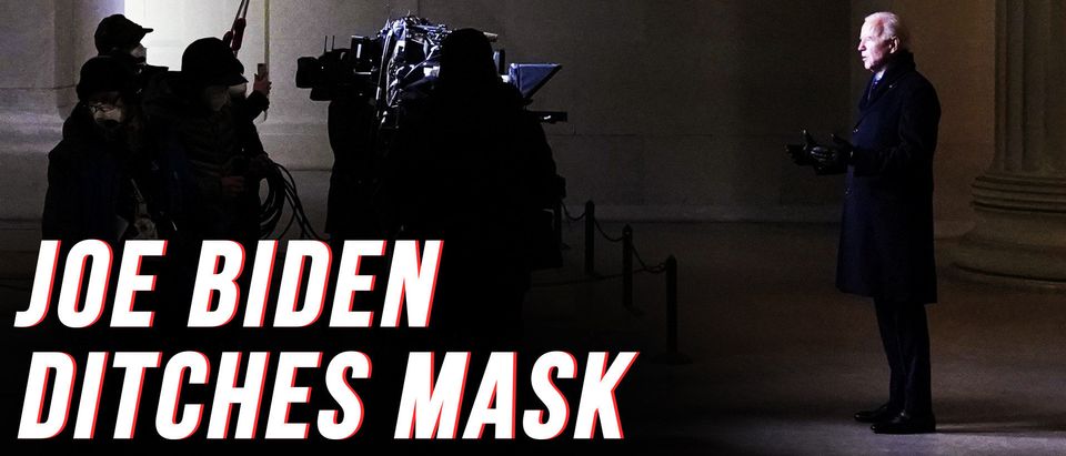 Biden Ditches His Mask