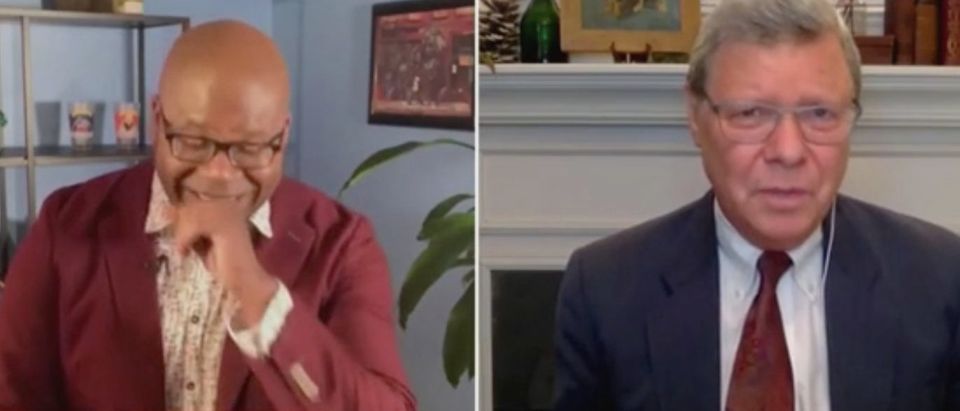 Dr. Jason Johnson and Charlie Sykes appear on "The Reidout." Screenshot/MSNBC