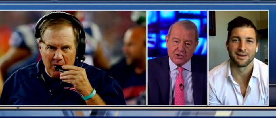 Stuart Varney presses Tim Tebow on Medal of Freedom hypothetical (Fox Business screengrab)