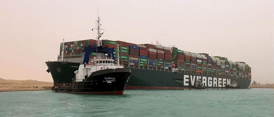 Suez Canal Remains Blocked By Grounded Container Ship