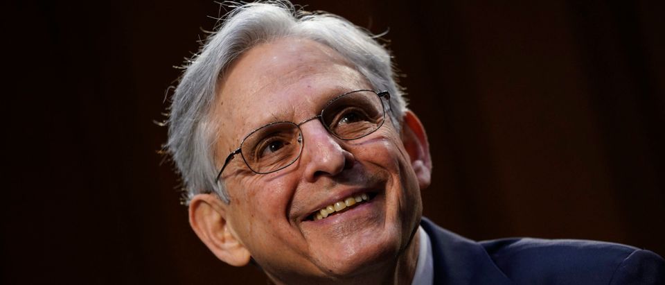 Attorney General nominee Merrick Garland testifies during his confirmation hearing before the Senate Judiciary Committee in the Hart Senate Office Building on February 22, 2021 in Washington, DC. (Drew Angerer/Getty Images)