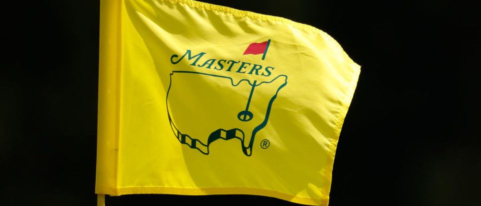 AUGUSTA, GEORGIA - APRIL 07: A pin flag is displayed during a practice round prior to the Masters at Augusta National Golf Club on April 07, 2021 in Augusta, Georgia. (Photo by Jared C. Tilton/Getty Images)