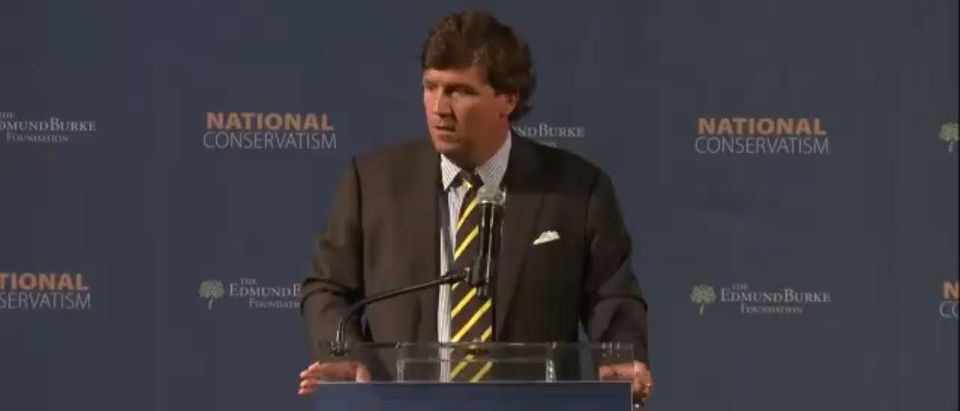 Tucker Carlson spoke at the 2019 National Conservatism Confrence n Washington D.C.
