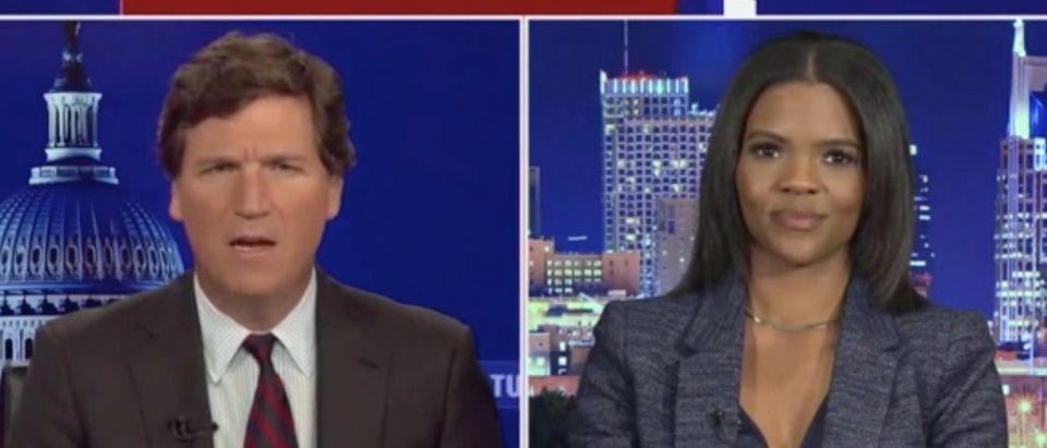 Candace Owens and Tucker Carlson