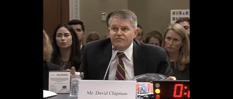 David Chipman speaks before Congress on gun regulations.