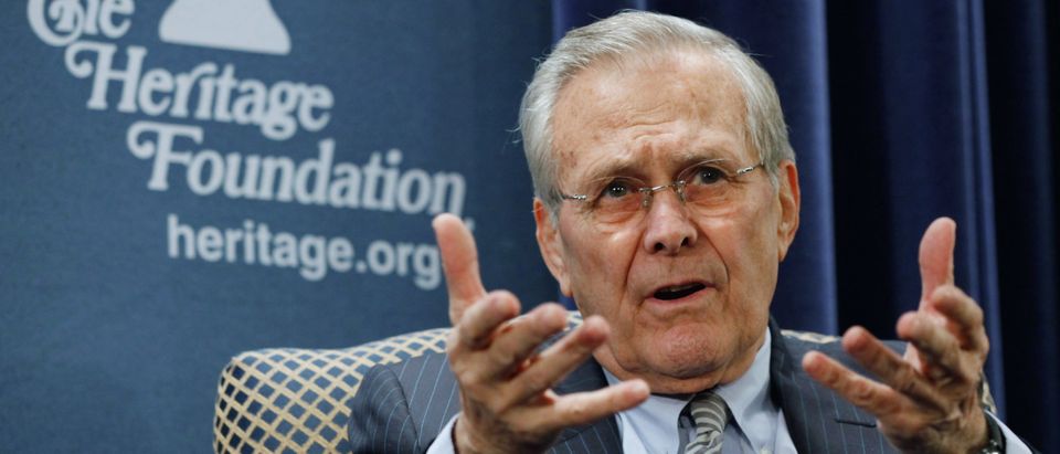 Donald Rumsfeld Discusses His New Memoir In Washington