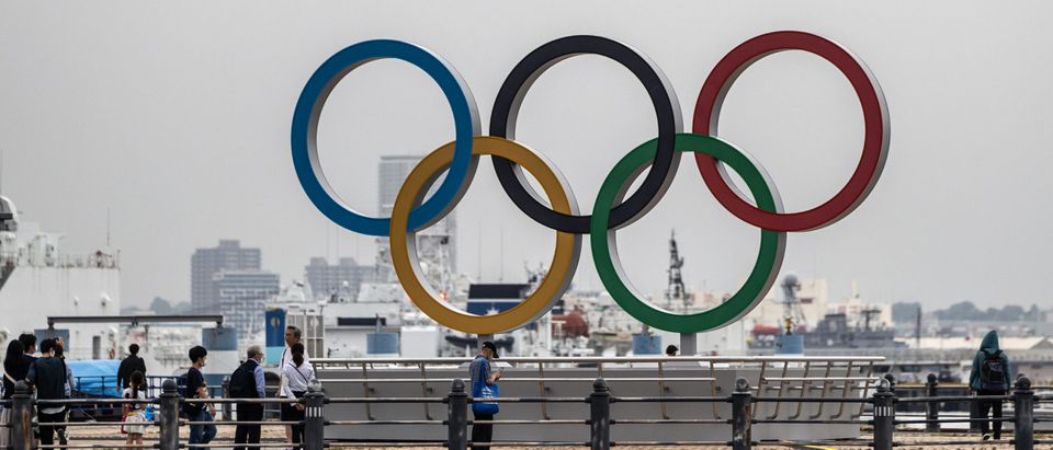 Olympic Rings Unveiled In Yokohama