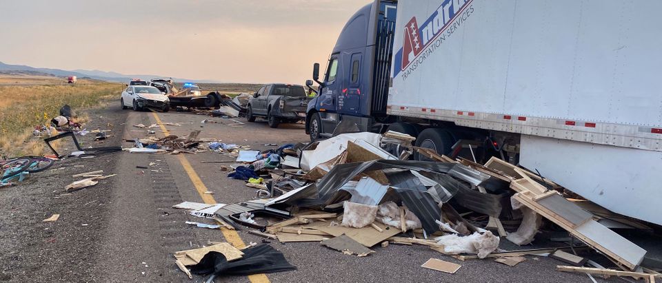 Picture of the crash. [Website:Screenshot:Utah’s Department of Public Safety]