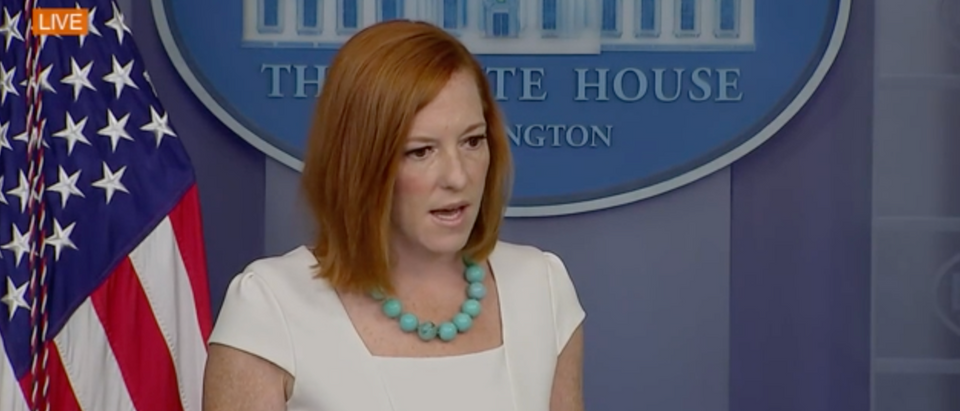 White House press secretary Jen Psaki spoke about COVID-19 and whether there should be restrictions for unvaccinated Americans. (Screenshot ABC News)