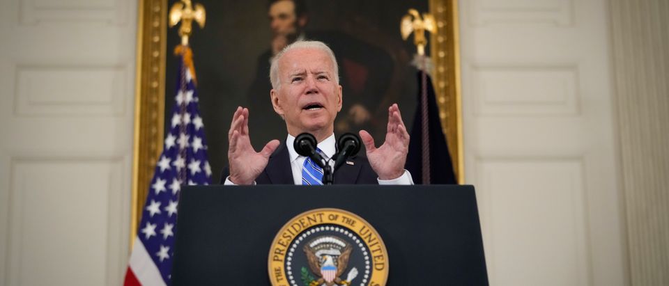 President Joe Biden has nominated another critic of Big Tech to head an antitrust enforcement agency. (Photo by Drew Angerer/Getty Images)