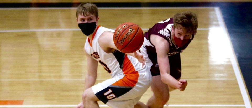 High School Basketball With Masks