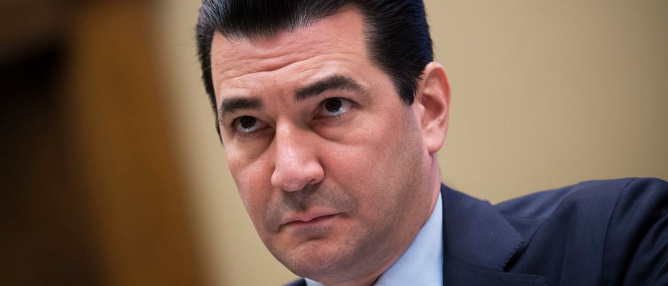 Dr. Scott Gottlieb, commissioner of the Food and Drug Administration, testifies during a House Energy and Commerce Committee hearing concerning federal efforts to combat the opioid crisis, October 25, 2017 in Washington, DC. (Photo by Drew Angerer/Getty Images)