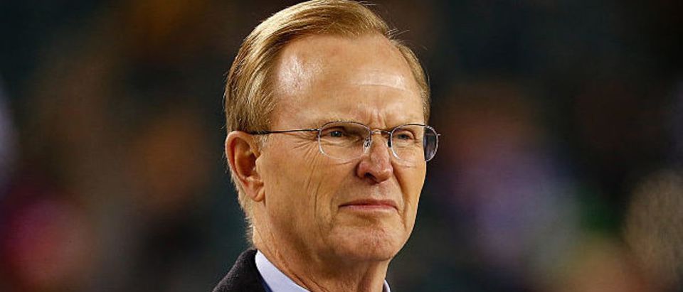 PHILADELPHIA, PA - OCTOBER 19: John K. Mara President and Chief Executive officer of the New York Giants looks on during warms ups prior to the game against the Philadelphia Eagles at Lincoln Financial Field on October 19, 2015 in Philadelphia, Pennsylvania. (Photo by Rich Schultz/Getty Images)