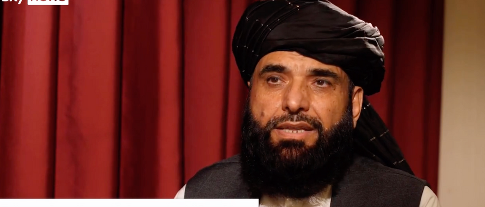 A Taliban spokesperson said they will not agree to an extension date past Aug. 31, though President Joe Biden has been considering it. (Screenshot YouTube Sky News, https://www.youtube.com/watch?v=ivnMQBt4t4s)