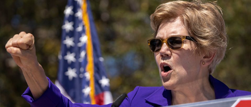 California Governor Newsom Campaigns With Sen. Elizabeth Warren In Culver City