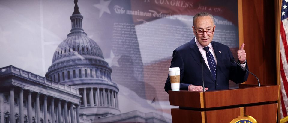 Senate Majority Leader Chuck Schumer Discusses Passage Of The Bipartisan Infrastructure Bill